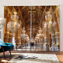 High quality customize 3D curtain creative cortina for bedroom Living Room lounge blackout curtains 100%