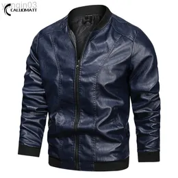 Мужчины весна Black Soft Faux Leather Jacket New Fashion Men Hip Hop Jacket Кожаная мужская негабаритная сумка для уличной одежды L220801