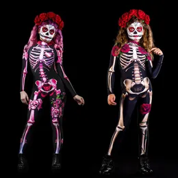 Leonshco Costume di Halloween: costume da scheletro per bambini e adulti – Costume da scream – maschera ghostface maschera, guanti sense, costume da Halloween spaventoso cosplay (rosso