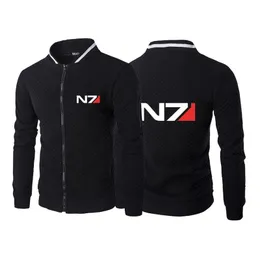 Hoodies للرجال Sweatshirts 2022 Mass Effect N7 antumn Cotton Sweater stiblecets Mens sthipper مريحة معطف كلاسيكي مريح وسيم غير رسمي C.