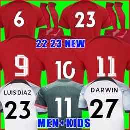 21 22 23 season home away 3rd DARWIN soccer jerseys 2022 2023 Mohamed Diogo Luis DIaz Alexander Arnold football kit tops shirts men kids uniform