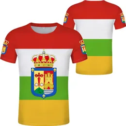 Koszulki męskie hiszpańskie koszulka La Rioja T-shirt flaga flaga słowo calahorra haro arnedillo ezcaray marka dressit fitness harajuku t-