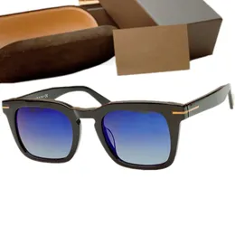 Qualität Star Herren quadratisch polarisierte Sonnenbrille UV400 Verlaufsglas importiert Planke Vollrand 50-22 für verschreibungspflichtige Sonnenbrillen Schutzbrillen Fullset Design-Etui