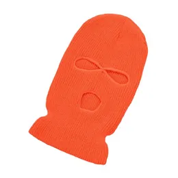 Berets BALACLAVA 3 HOOL FELL CAW MASK COP OKREŚĆ KRÓTKA ZEWNĘTRZNEJ Outdoor Riding Ski Bunwiry dla dorosłych Winterberets