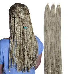 28 cali Ombre 3 tony Zizi Braids Syntetyczne plecionki przedłużenie włosów naturalny długie kręcone splot 50 g/opakowanie ciepło Firwnik szydełkowy LS09