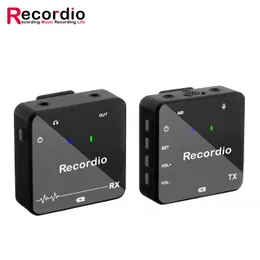 Recordio Wireless Go Mini bezprzewodowy zestaw mikrofonu Lavalier dla Vlogger Zdjęcie wideo nagrywanie audio na żywo mikrofon na żywo