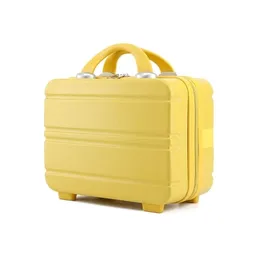 ミニ旅行手荷物化粧品ケース小さな携帯用キャリングポーチかわいいスーツケースのためのメイクアップ多機能保管庫220315