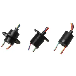 1PCS Voltage 220VAC/DC Current 2A Conductive Slipring Dia.22mm 8CH 12CH Wires Collecting Ring Electric Rotary Joint Connector for PTZ Gimbal DIY Model Rotating Parts