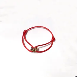 2022 Top Qualität Charme Anhänger Armband mit rotem Seil Für Frauen Hochzeit Schmuck Geschenk Haben Sie Kastenstempel PS7213