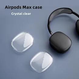 Headphones case for Airpods max headphone cover TPU soft high transparent Apple wireless bluetooth earphone cases shockproof and anti-fall