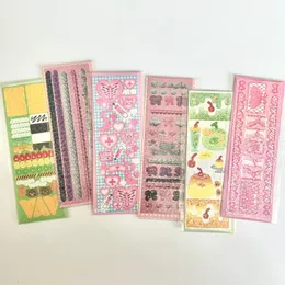 Gift Wrap Korean Ins Bow Cream Laser Goo Card Sticker Scene Love Bean Small Decorative Material StickerGift