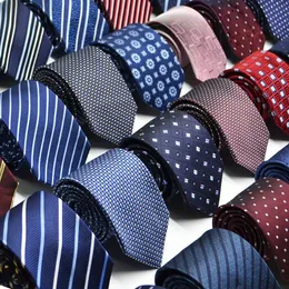 Mode män färgglada slips silke formella slipsar slips smal smal mager cravate 7.5 cm slips