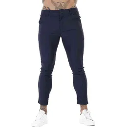 GINGTTO Mens Casual Pants Chino Trousers Skinny Fit Slim Ankle Length Summer Style Male Clothing Stretchy Soft Dropshipping L220704