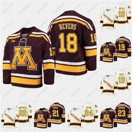 CEUF 2021 B1G Turneringsmästare Mason Nevers Jersey Minnesota Golden Gophers Scott Reedy Nathan Burke Bryce Brodzinski Ryan Johnson Jaxon