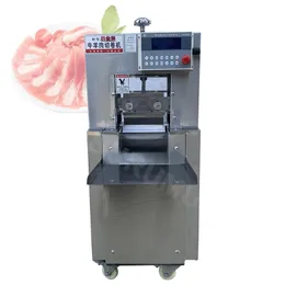 Electric Automatic Frozen Meat Fat Cattle Mutton Roll Cutting Machine