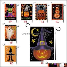 Banner Flags Festive Party Supplies Home Garden 25 Style All Saints Day Pumpkin Haunted House Festival Banner-Flag Courtyard Deco Dhsmy