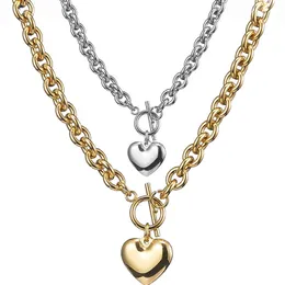 8mm Wholale Sier/Gold Stainls Steel Solid Heart DIY Jewelry Womens Girls Necklace Gift 7-36inch