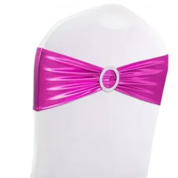 Wholesale Spandex Lycra Chair Covers Sash Bands Party Chairs Decoration Hotel Wedding Birthday Chair Sashes