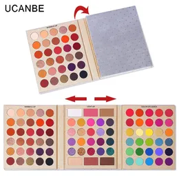 Ucanbe 86 Colors Allpurpose Makeup Playbook Matte Shimmer Glitter Eyeshadow مع تسليط الضوء على مستحضرات التجميل محيط العيون 220525