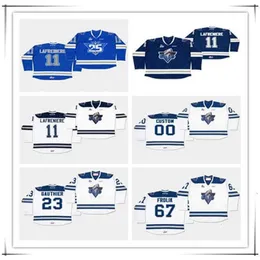 Nivip Custom CHL Uomo Hockey Rimouski Oceanic Jersey Alexis Lafreniere Frederik Gauthier Michael Frolik Sidney Crosby Cedric Pare Dmitry