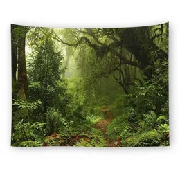 Tree Landscape Mandala Tobestry WALL WAKING Scenic Curtain Art Decor Beach Mat Zabracz Y200324