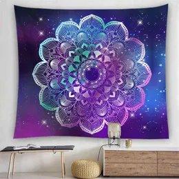 India Mandala Wall Hanging Fabrics Boho Decor Hippie Background Cloth Decoration Home Psychedelic Esoterism Printed Tapestry J220804