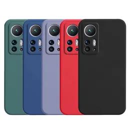 Ciekłe przypadki krzemowe dla Xiaomi 12 Pro 12x Redmi 10C 10C Poco X4 M4 Pro Case Slim Oryginalny Ochraniacz Miękki Żel Osłona OnePlus 10 Pro Pokrywa