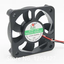 Wholesale fan: 5cm 5010 12V-15V 0.1-0.13A two-wire cooling electric car charger fan