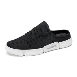 Motocykl pancerza Sneakers Mężczyźni 2022 Klasyczne pół kapcie wygodne buty do biegania menlinen Summer Espadrilles męski trend mody