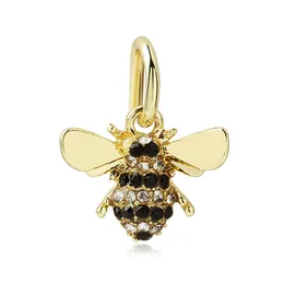 2023 Sier Charm Beads Dangle Gold Color Lucky Cat Bee Pineapple DIY BEAD FIT Charms 팔찌 DIY 보석 액세서리
