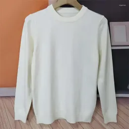 Męskie swetry męskie sweter jesienne zima miękka ciepła jumper szata szata hombre pull homme hiver pullover o-deterk dzianina y720men's olga22