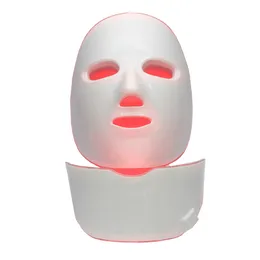 Electric Flexible Led photon Face and neck beauty silicone Mask Therapy Light Facial Shield Glowing Firming Photon Masker