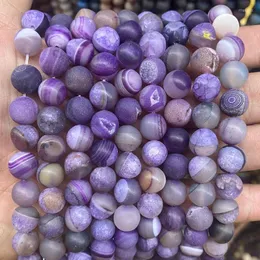 Andere natürliche Druzy-Achat-Perlen, 6–12 mm, Pick-Größe, 15 Zoll Strang, runder, loser Edelstein, violett, für die Schmuckherstellung, Rita22