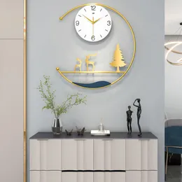 Väggklockor modern konst rolig metallklocka vardagsrum guld chic stilig klock sovrum tyst enkel horloge mural hem dekorwall