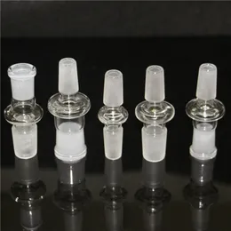 Adaptador suspenso de vidro de 10 estilo para bong lanchoned bongus de cachimbo de cachorro com adaptadores com adaptadores masculinos para masculinos 14mm 18mm 18 mm