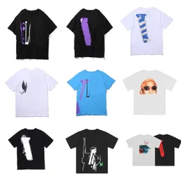 Мужская белая футболка со змеей Футболка известного дизайнера Big V Hgh Качественные шорты в стиле хип-хоп Свободная повседневная одежда на футболках Топы из 100% чистого хлопка для мужчин и женщин