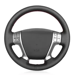 Steering Wheel Covers Car Cover For Veracruz 2007-2012 IX55 Vera Cruz Customize Wrap Microfiber LeatherSteering CoversSteering