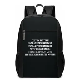 Backpack Custom Drigerend para homens e mulheres Capacidade Builsão Classic Business Computador de 17 polegadas diariamente usando adolescentes