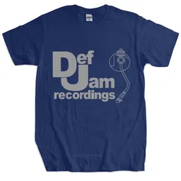 رجال الصيف القطن Tshirt قمم فضفاضة قمم Def Jam تسجيلات T Shirt موسيقى بارد كبرياء عرضية T قميص teeshirt teeshirt Top Tees 220608