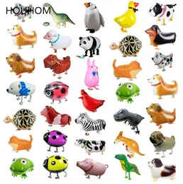 Walking Pet Balloon Party Supply Animal Helium Aluminium Film Cartoon Balloons Multicolor Lovely Forest Animal Birthday Wedding F0816