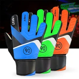 Professional Soccer Goalie Gloves Full Finger Hand Protection Children Football Goalkeeper Glvoes 220601