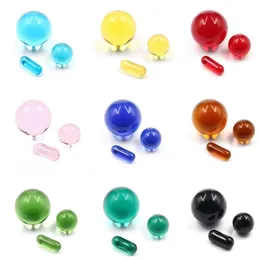 Smoking Accessories Terp Slurper Pearls Colorful Quartz Terp Slurper Beads Ball Pill Pearls Banger Nails Dab Rig Water Glass Bong