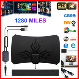 Retail Retail 4K 960 Miles satellitmottagning Antenn HDTV Digital TV Box Antenner Booster Active Indoor Antena HD Grafisk design