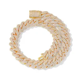 Wholele Gute Qualität Hip Hop Curb Cuban Link Kette Männer Halskette Iced Out Kubanische Kette