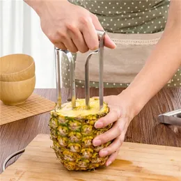 Fruit Pineapple Slicer Peeler Cutter Kitchen Fruit Tool Pineapple Peeler Easy Slicer Cut Device Stainless Steel Kitchen Tool 210319