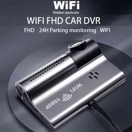 Новый мини -автомобиль DVR Full HD P Hidden Camera Night Vision Рекордер Wi -Fi GPS App H Парковка видео наблюдение Dash Cam J220601