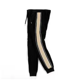 ハイストリートメンズデザイナーロングパンツファッションレタープリント巾着ジョガーパンツ男性用女性スウェットパンツヒップホップスポーツズボン高品質