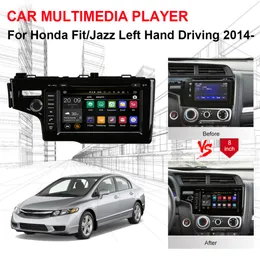 4GB di RAM Android Octa Core Car DVD Lettore multimediale Radio Stereo GPS di Navigazione per Honda Fit/Jazz Guida A Sinistra 2014-2016