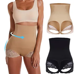 Damskie kształty 2 Sztuk / 1 sztuk Kobiety High Hist Control Panties Levanta Pomph Ciała Shaperwear Tummy Odchudzanie Tyłek Podnoszenie Panty