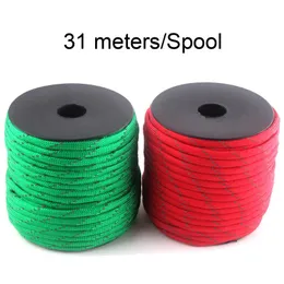 Dış Mekan Gadgets 100ft/Makaralar Yansıtıcı Paracord Cuerda Escalada 550lb 7 Strand Camping Çadır Rüzgar Halk Survival Cihaz